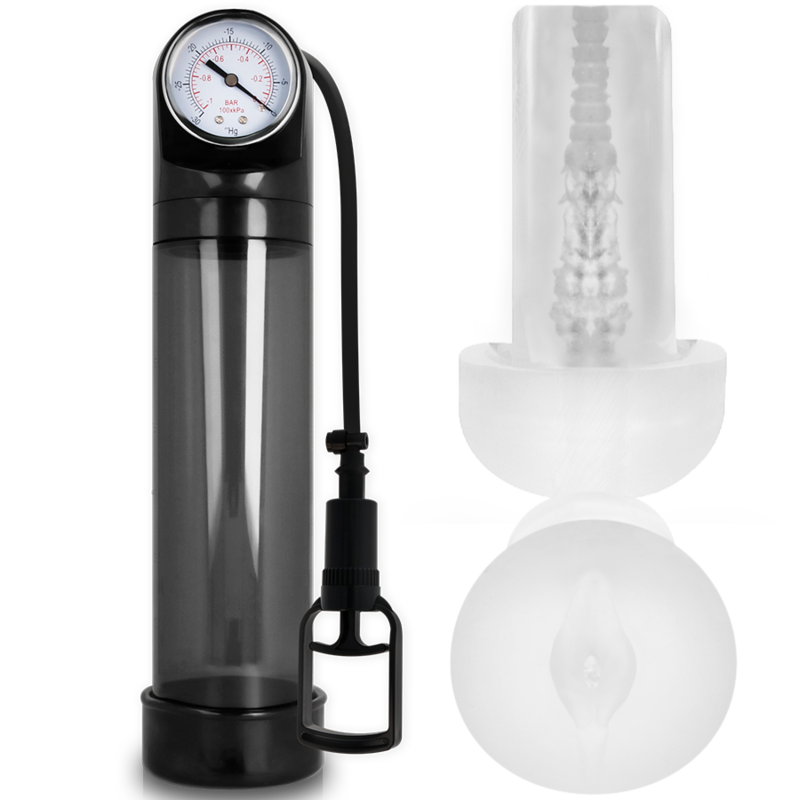 Schwarze Pump Addicted RX9 Penispumpe mit Masturbator, vielseitige Nutzung, ergonomisches Design