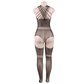 QUEEN LINGERIE MULTISTRAPS SLING HOLLOW BODYSTOCKING SL