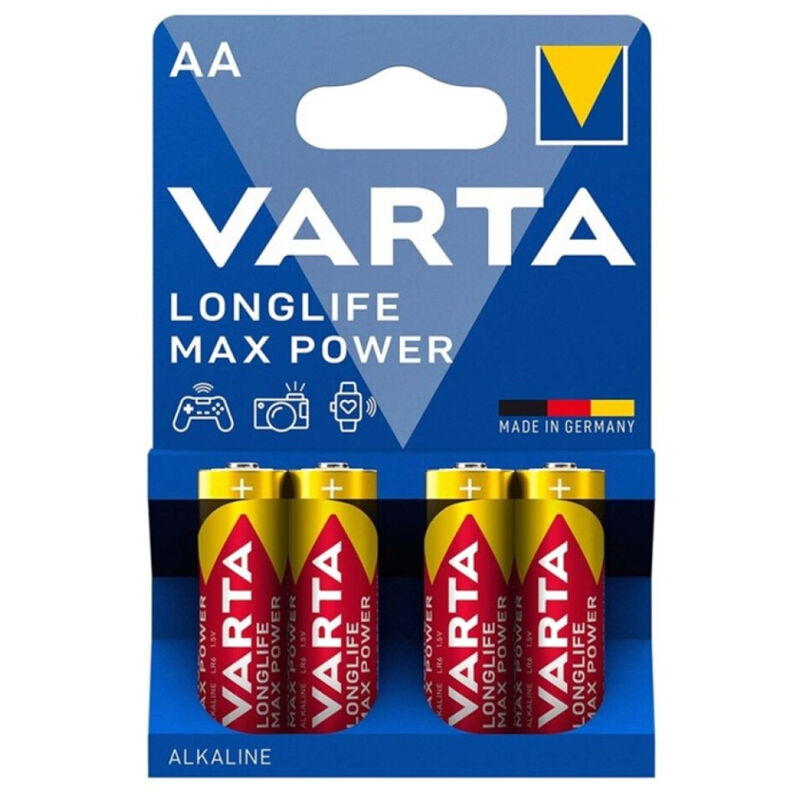 VARTA MAX POWER AA LR6 Alkaline Batterien - 4er Pack