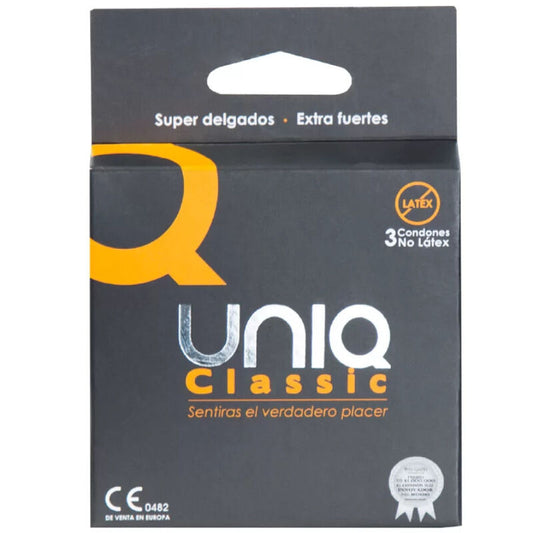 Preservativos Uniq Classic sin látex: extrafinos e inodoros