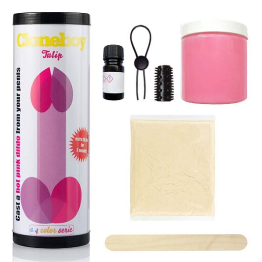 Cloneboy Dildo Tulip Intense Pink Kit - set de clones para réplica de pene