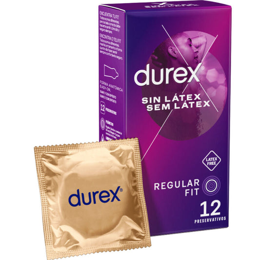 Preservativos Durex sin látex, ancho nominal 56 mm