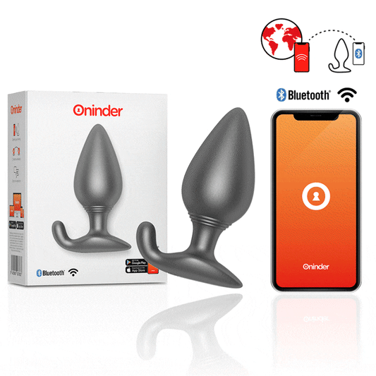 Oninder Vibrating Anal Plug - controlado por aplicación y silencioso