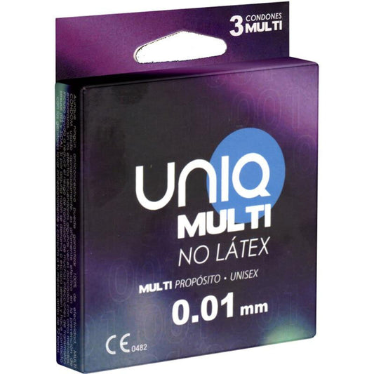 Preservativos Uniq MULTI sin látex - 0,008 mm de grosor