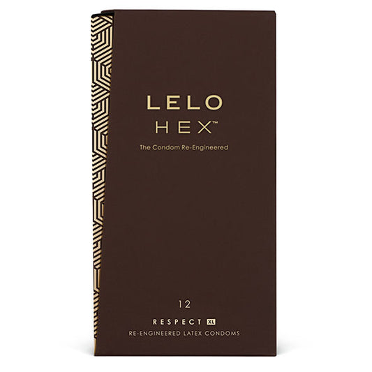 Preservativos LELO HEX Respect XL, ancho nominal 58 mm
