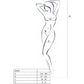 PASSION WOMAN BS020 BODYSTOCKING WHITE ONE GRÖSSE