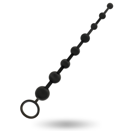 Collana di perle anali Addicted Toys 29 cm nera
