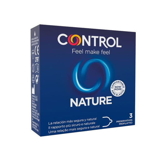 Preservativos Control Adapta Nature, paquete de 3