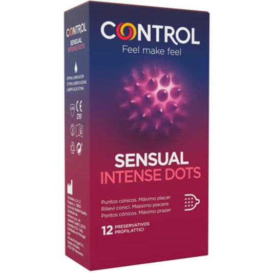 Preservativos Control Spike, 12 unidades - Puntos cónicos para estimulación