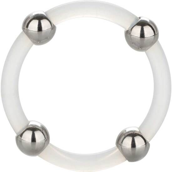 CALEX STEEL BEADED SILICONE RING L.