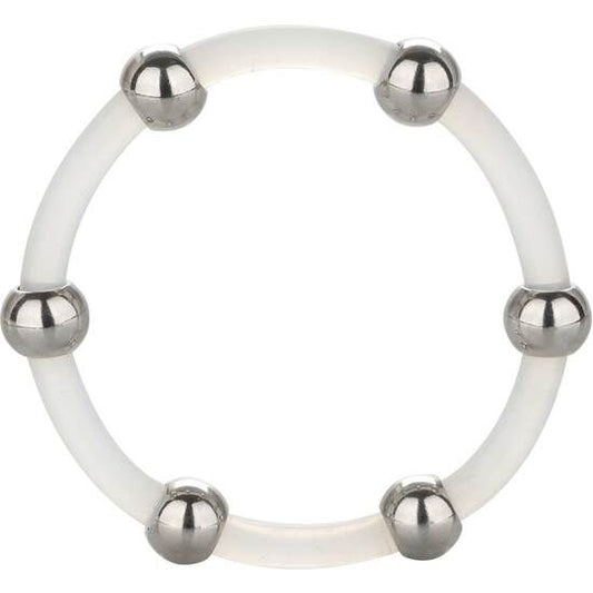 Calex Steel Beaded Silicone Ring XL - Explosive Lust