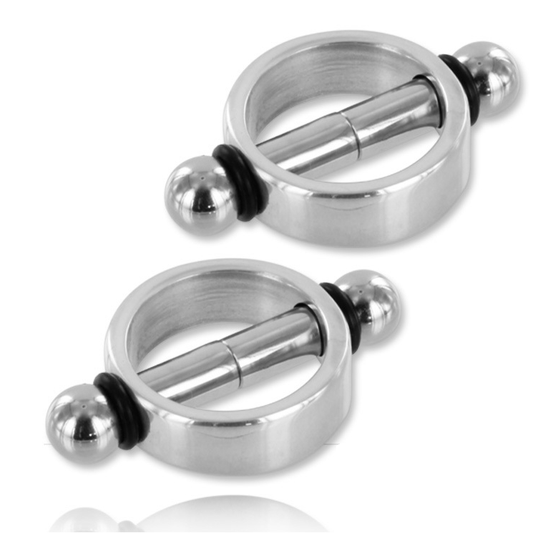 Pinzas magnéticas para pezones Metalhard - Abrazaderas para pezones BDSM