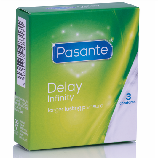 Pasante Preservativos Delay | Lubricante de lidocaína | Paquete de 3