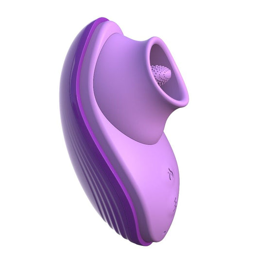 Lengua divertida de silicona Fantasy violeta - 7 modos de vibración